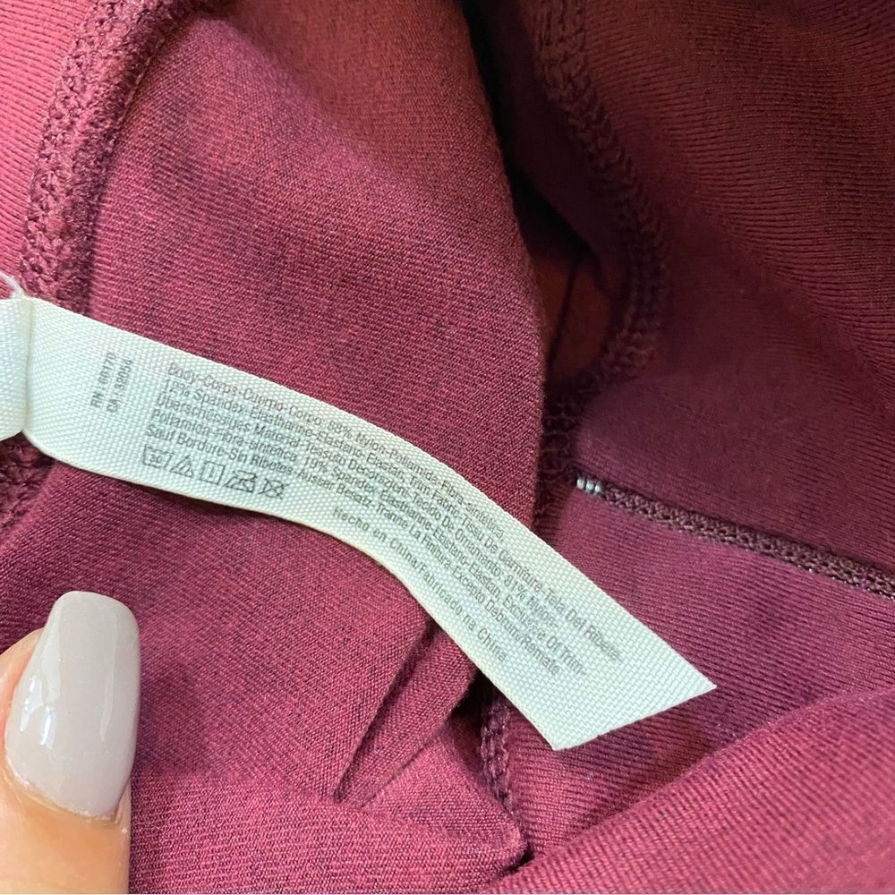 Free People Women’s Cool Rider Leggings Burgundy and Black XS - Picture 11 of 14